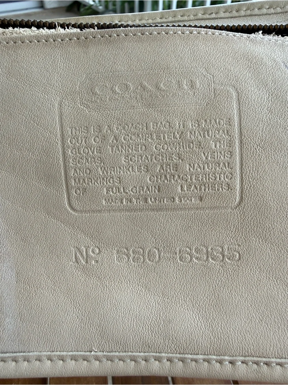 Bone Vintage COACH 9830 Blazer Bag 80s USA Made